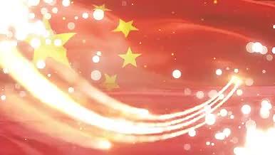 震撼光线粒子党政节日红色主题片头AE模板视频的预览图